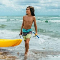 Pelican Sport Combo - 2 Solo Kids Kayaks With Paddles - Yellow/Blue -Pelican Sport Store Combo Solo Jaune Bleu Poignee LS2