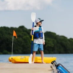 Pelican Sport Combo - 2 Solo Kids Kayaks With Paddles - Yellow -Pelican Sport Store Solokayak Pelican