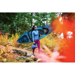 Pelican Sport Mission 100 Kayak With Paddle -Pelican Sport Store mission 20100 20kayak 20with 20paddle KAP10P100 Blue PELICAN lifestyle 1